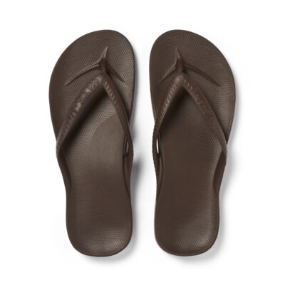 Brown Arch Support Flip Flops Archies