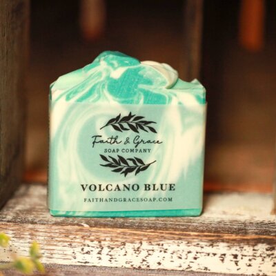 Blue Volcano Cold Process Bar Soap, 4.5 oz.