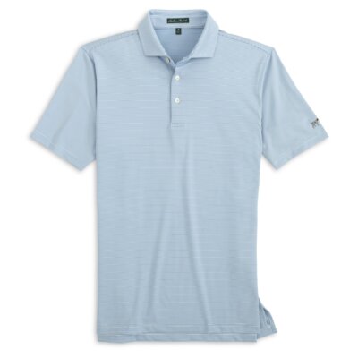 Hinton Dusty Blue Stripe Polo
