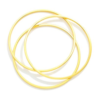 Simple Gold Bracelet Set