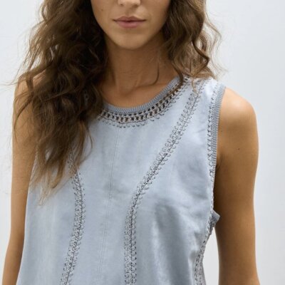 Melissa Nepton Quinn Top- Blue