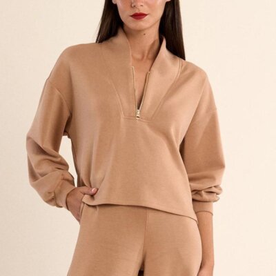 Gabrielle Edie Top- Camel