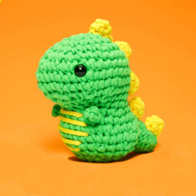 The Woobles Fred the Dinosaur Beginner Crochet Kit