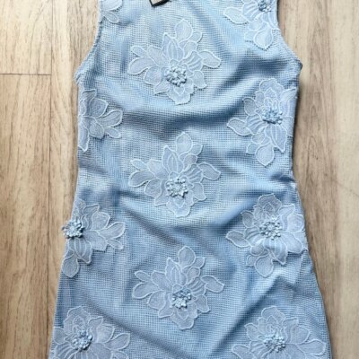3D Floral Embroidery Dress