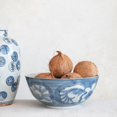 Blue Hand-Painted Bowl