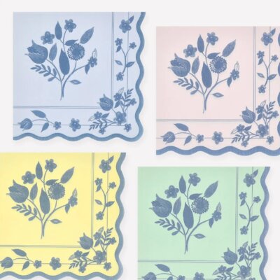 Vintage Pastel Botanical Napkins