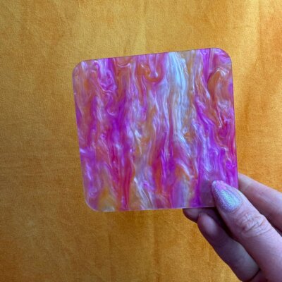 Colorful Rounded Edge Coaster