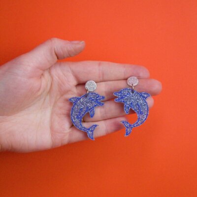 Jumping Dolphin Earrings