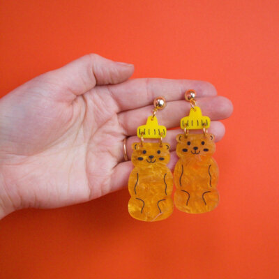 Honey Bear Earrings