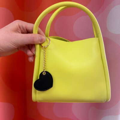 Stitched Heart Bag Charm