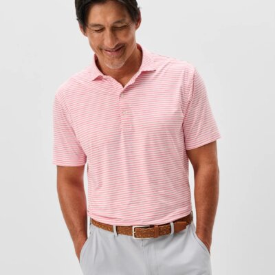 Johnnie-O Seymour Polo Pink Lemonade