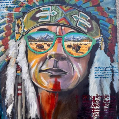 Indian Warrior / Print / Free Shipping