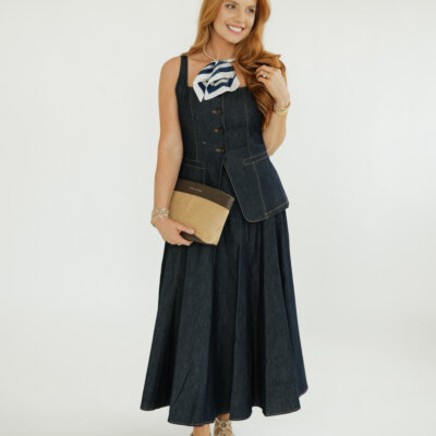 Taylor Dark Denim Vest