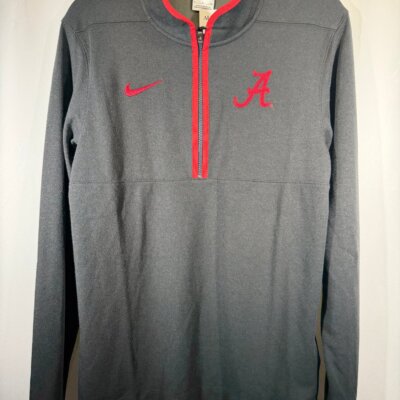 Nike X Alabama Team Issued Dark Grey Quarter Zip Small