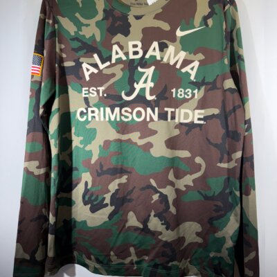Nike X Alabama Team Issued Camouflage Long Sleeve Medium