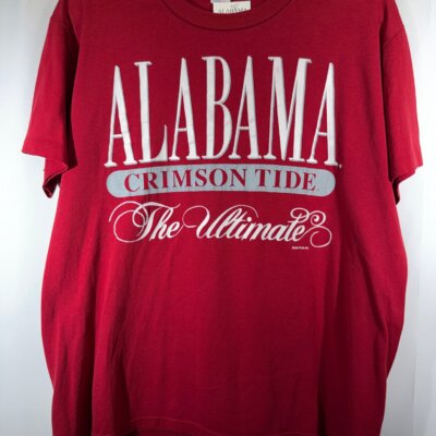 Vintage Alabama X Russell "The Ultimate" Crimson T-Shirt Medium