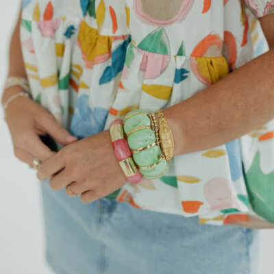 Talia Bracelet in Lime