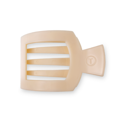 Square Flat Hair Clip | Medium | Almond Beige
