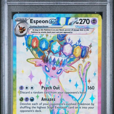 Pokémon TCG: 2025 Pokémon Black Star Promo #175 Espeon Ex Prismatic Evolutions Premium Figure Collection PSA 10