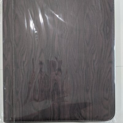 Generic 9-Pocket Zippered Toploader Binder - Wood Grain 11 (Holds 252)