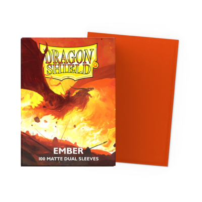Dragon Shield Matte Dual Sleeves – Ember (100ct) Standard Size