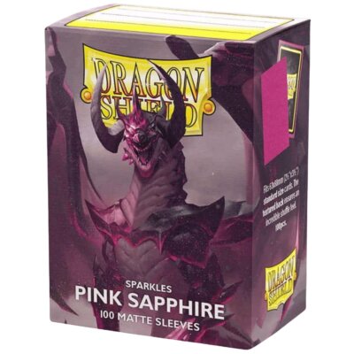 Dragon Shield Matte Sleeves – Pink Sapphire (100ct) Standard Size