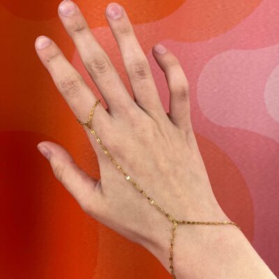 Golden Hand Chains: stainless steel