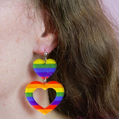 Love is Love Heart Cutout Earrings