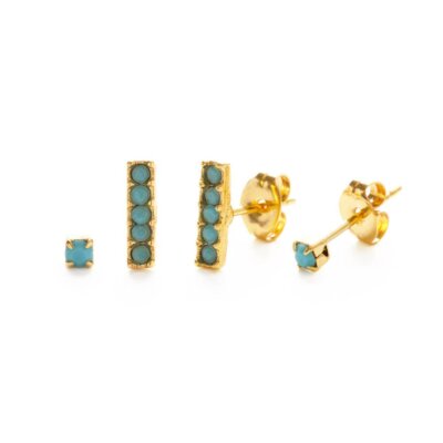 Victorian Stud Combo Set: Turquoise