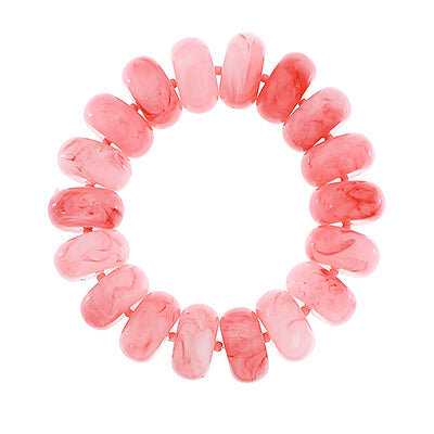 Chunky Marble Bracelet-Pink
