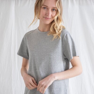Heather Grey Jules Relaxed Fit Top
