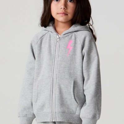 Bolting Bolt Zip Up Hoodie