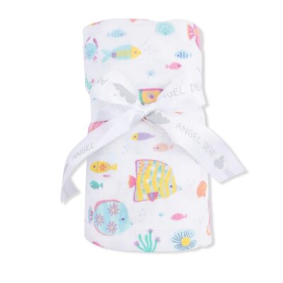 Coral Fish Swaddle Blanket