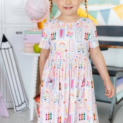 Art Class SS Pocket Twirl Dress