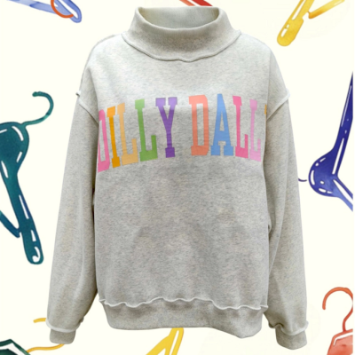 Mock Neck "Dilly Dally"