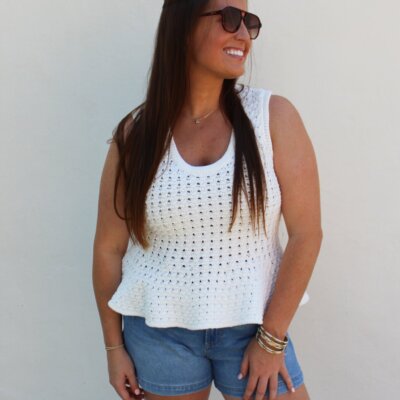 Anna White Tank