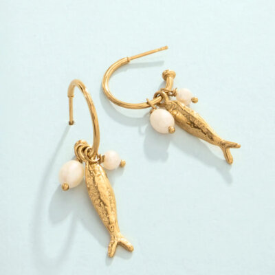 Sardines Convertible Hoop Earrings