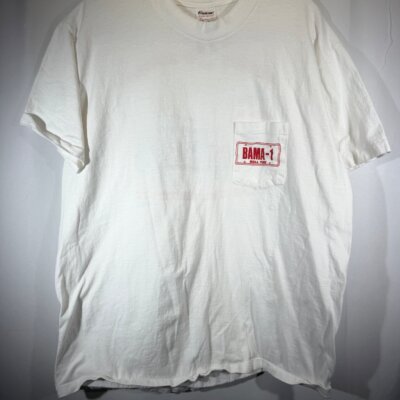 1986 Alabama Campus Collection White Big Al T-Shirt Medium