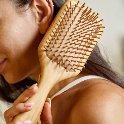 Bamboo Square Paddle Hairbrush