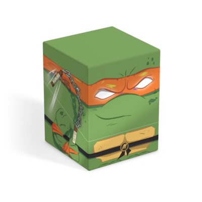 Ultimate Guard Squaroes Boulder 100+ Deck Box - Squaroes + Teenage Mutant Ninja Turtles Wave 3 - Action Mode Michelangelo