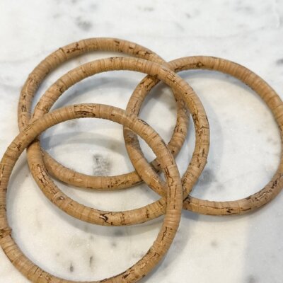 Cork Bangle Bracelet