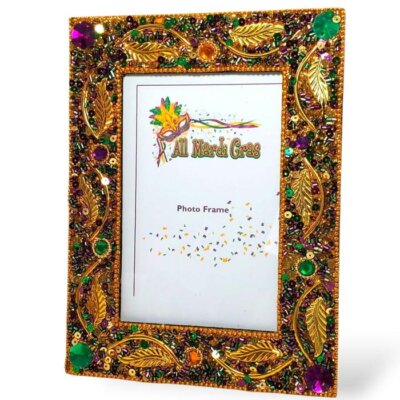Mardi Gras Purple and Gold Frame 2 sizes