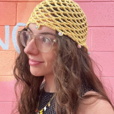 Cool Girl Crochet Skull Cap