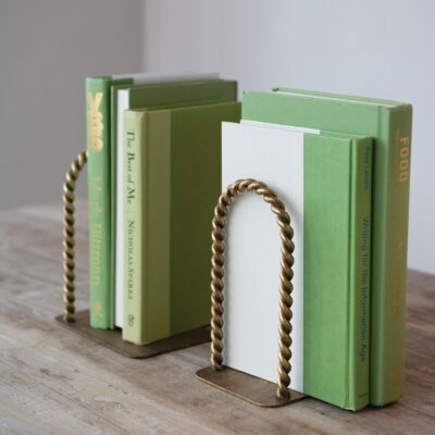 Twist Metal Book Ends