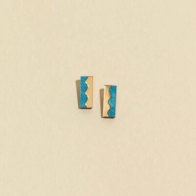 Suni Studs - Blue | Gold