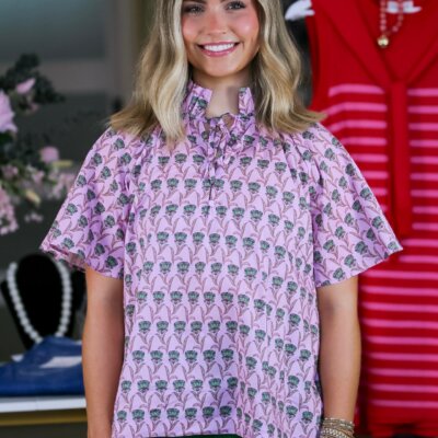 Sweet Grace Floral Top in Pink