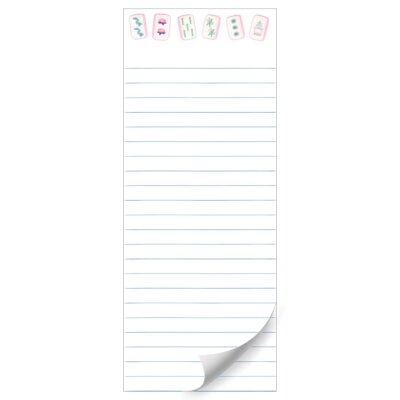 Bam Let's Mahj Skinny Notepad
