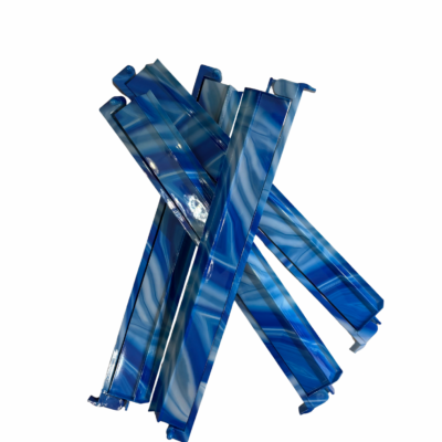 Blue Lace Agate Mahjong Rack & Pusher Set