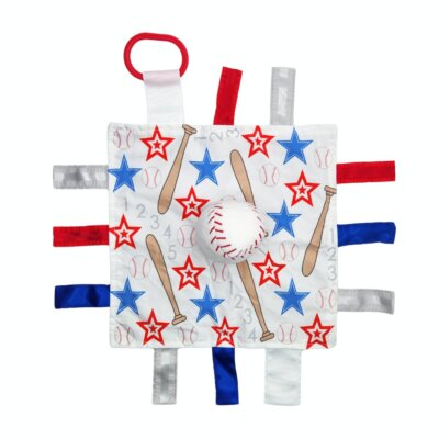Baseball Tags Crinkle Toy