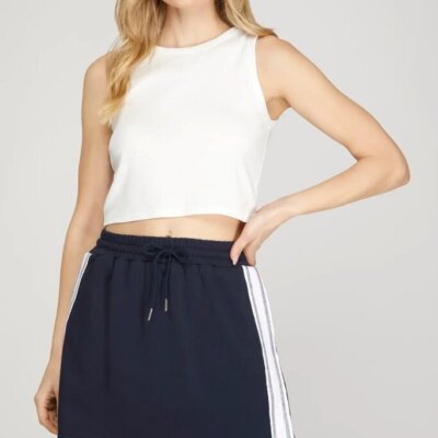 Knit Mini Skort NAVY